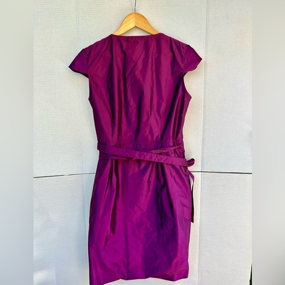 Franco Mirabelli fuchsia pink purple wrap ruffles dress barbie pink - Picture 2 of 8